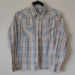 Men's Plaid Button-Up Shirt